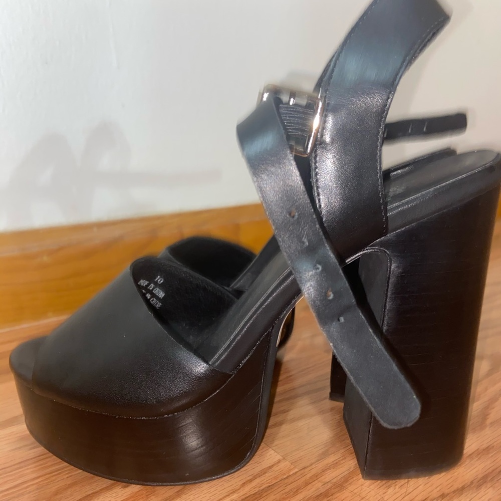 Brand New Jeffery Campbell Black Platform Heels